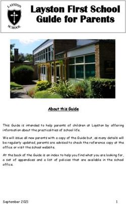 Layston First School Guide for Parents - Layston School