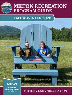 MILTON RECREATION PROGRAM GUIDE FALL & WINTER 2020 - NEW! - Milton, VT