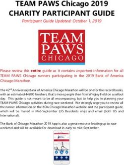 CHARITY PARTICIPANT GUIDE - TEAM PAWS Chicago 2019 - Rallybound