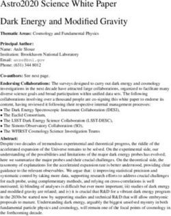 Astro2020 Science White Paper Dark Energy and Modified Gravity