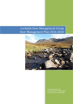 Lochalsh Deer Management Group Deer Management Plan 2016-2020