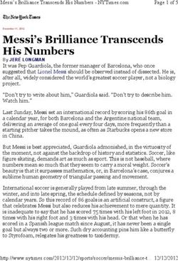 Messi's Brilliance Transcends His Numbers