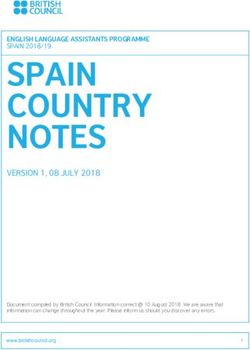 SPAIN COUNTRY NOTES - British Council