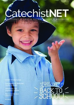VOLUME 19 ISSUE 1 MARCH 2021 - COVID-19 Information Campbelltown Resource Centre Re-open! Child Protection Legislation Update Resources for ...
