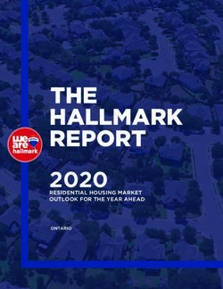 THE HALLMARK REPORT 2020 - RESIDENTIAL HOUSING MARKET OUTLOOK FOR THE YEAR AHEAD