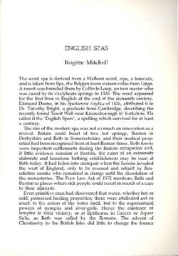 ENGLISH SPAS Brigitte Mitchell