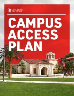 CAMPUS ACCESS PLAN - Long Beach City College