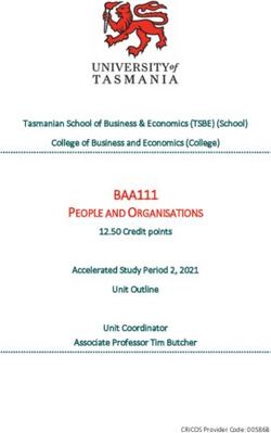 BAA111 PEOPLE AND ORGANISATIONS - University of Tasmania
