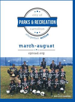 PARKS & RECREATION march-aug u st - city of carrollton - Carrollton Parks, Recreation and Cultural Arts