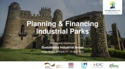 Planning & Financing Industrial Parks - Sustainable Industrial Areas International Conference - SIA Conference 2019