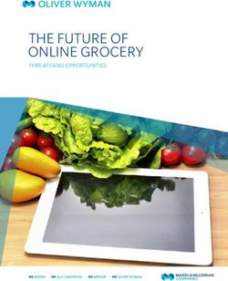 THE FUTURE OF ONLINE GROCERY - THREATS AND OPPORTUNITIES