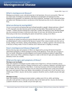 Meningococcal Disease - What is meningococcal disease? - Harvard Law School