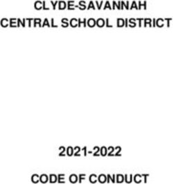 CLYDE-SAVANNAH CENTRAL SCHOOL DISTRICT - 2021-2022 CODE OF CONDUCT - Clyde-Savannah CSD