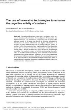 The use of innovative technologies to enhance the cognitive activity of students