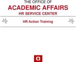 ACADEMIC AFFAIRS HR SERVICE CENTER - THE OFFICE OF - Office of Academic Affairs