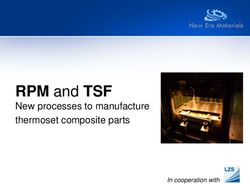 RPM and TSF New processes to manufacture thermoset composite parts - In cooperation with