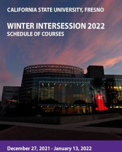 WINTER INTERSESSION 2022 - SCHEDULE OF COURSES CALIFORNIA STATE UNIVERSITY, FRESNO - Division of Continuing and ...