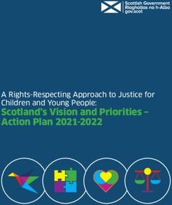 Scotland's Vision and Priorities - Action Plan 2021-2022 - A Rights-Respecting Approach to Justice for Children and Young People: The ...