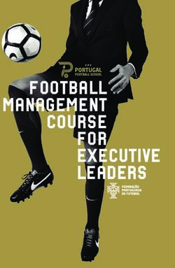 FOOTBALL MANAGEMENT COURSE - for - Figc