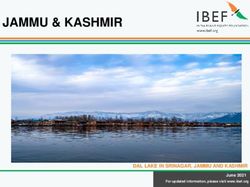 JAMMU & KASHMIR - DAL LAKE IN SRINAGAR, JAMMU AND KASHMIR For updated information, please visit www.ibef.org