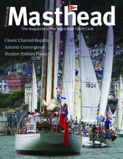 Masthead The magazine of the Royal Dart Yacht Club - Classic Channel Regatta Antartic Convergence Student Podium Places