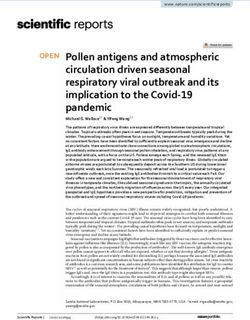 Pollen antigens and atmospheric circulation driven seasonal respiratory viral outbreak and its implication to the Covid 19 pandemic