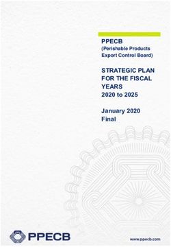 PPECB 2020 to 2025 January 2020 Final - (Perishable Products Export Control Board)