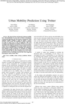 Urban Mobility Prediction Using Twitter