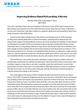 Improving Evidence-Based Policymaking: A Review