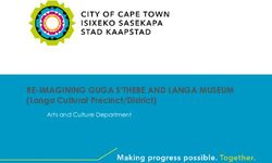 RE-IMAGINING GUGA S'THEBE AND LANGA MUSEUM - (Langa Cultural Precinct/District) Arts and Culture Department