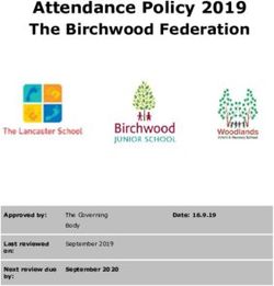 Attendance Policy 2019 The Birchwood Federation - Approved by