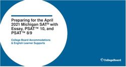 Preparing for the April 2021 Michigan SAT with Essay, PSAT 10, and - PSAT 8/9 College Board Accommodations & English Learner Supports