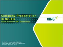 Company Presentation XING AG - @Commerzbank TMT Conference Dr. Stefan Gross-Selbeck (CEO) , Ingo Chu (CFO) & Patrick Moeller (IR) - NEW WORK SE
