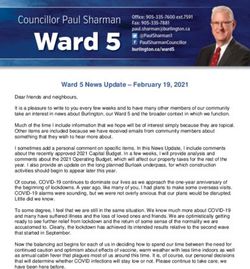 Ward 5 News Update - February 19, 2021 - City of Burlington