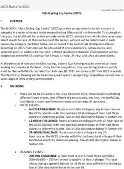 UCCS Rules for 2021 - Ultracycling