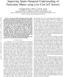 IMPROVING SPATIO-TEMPORAL UNDERSTANDING OF PARTICULATE MATTER USING LOW-COST IOT SENSORS - ARXIV.ORG