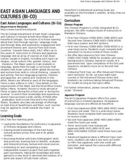 EAST ASIAN LANGUAGES AND CULTURES (BI-CO) - Haverford College ...