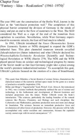 Chapter Four "Fantasy - Idea - Realization" (1961-1970)1 - Peter Lang Publishing