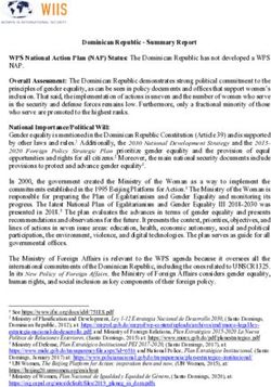 Dominican Republic - Summary Report - Women In ...