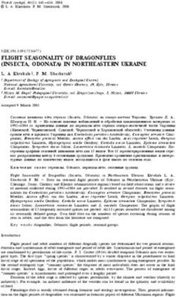 FLIGHT SEASONALITY OF DRAGONFLIES (INSECTA, ODONATA) IN NORTHEASTERN UKRAINE