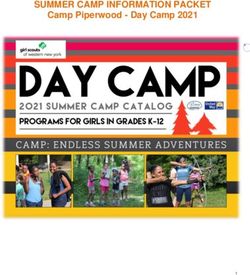 SUMMER CAMP INFORMATION PACKET - Camp Piperwood - Day Camp 2021 - Girl Scouts of Western New York