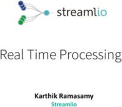Real Time Processing Karthik Ramasamy - Streamlio - Stanford Platform Lab