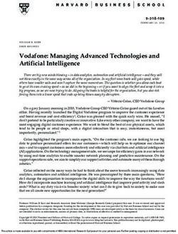 Vodafone: Managing Advanced Technologies and Artificial Intelligence - HBS alumni