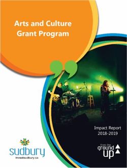 Arts and Culture Grant Program - Impact Report 2018-2019 - Invest Sudbury