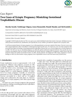 Case Report Two Cases of Ectopic Pregnancy Mimicking Gestational Trophoblastic Disease