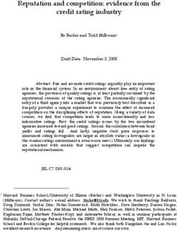 Reputation and competition: evidence from the credit rating industry