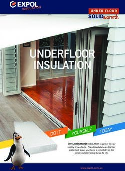 UNDERFLOOR INSULATION - Foamex