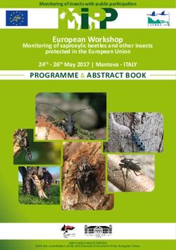 European Workshop Monitoring of saproxylic beetles and other insects protected in the European Union - Regione Emilia-Romagna