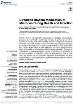 Circadian Rhythm Modulation of Microbes During Health and Infection