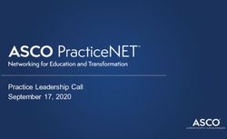 Practice Leadership Call September 17, 2020 - ASCO ...